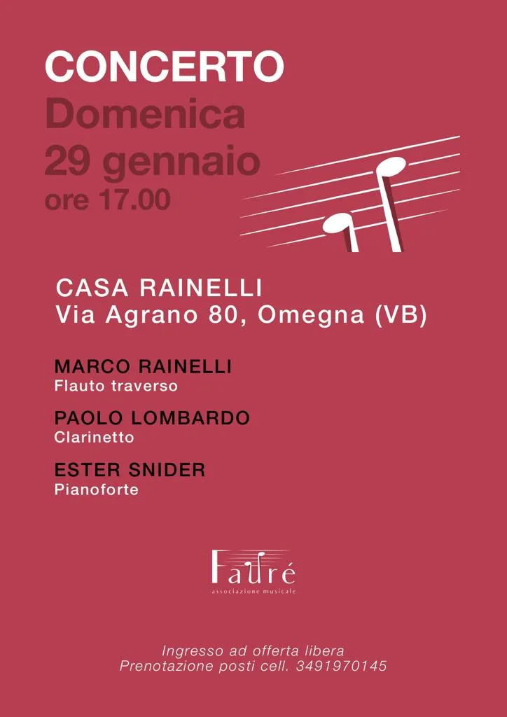 Ester Snider - Concerto in trio ad Agrano (VB)