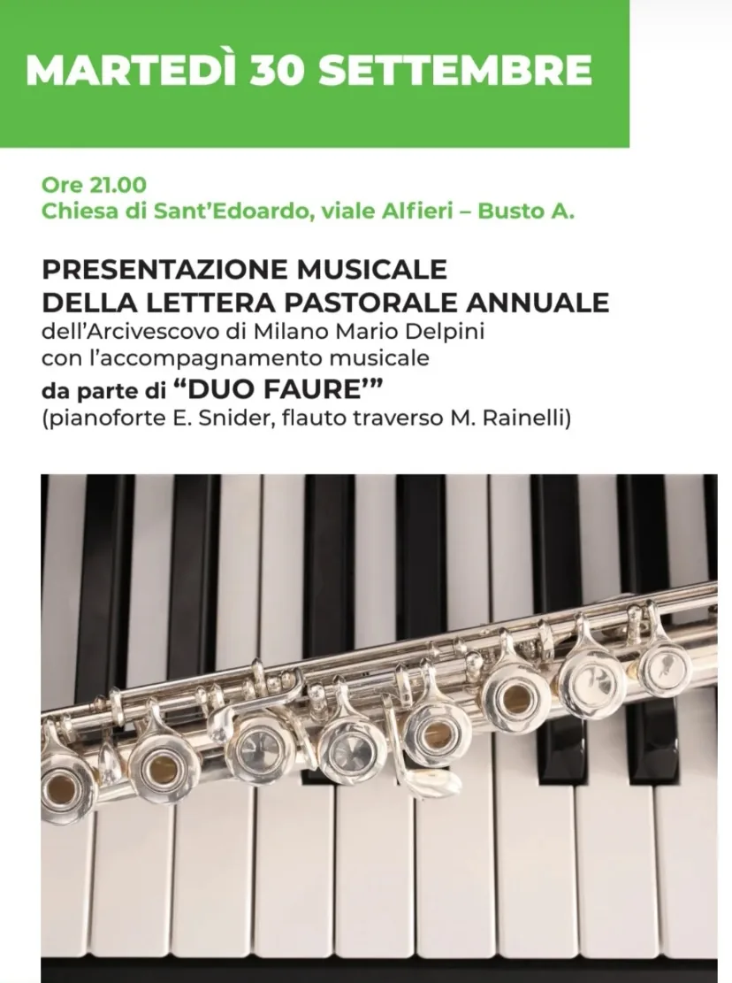 Ester Snider - Concerto per flauto e pianoforte a Busto Arsizio (VA)