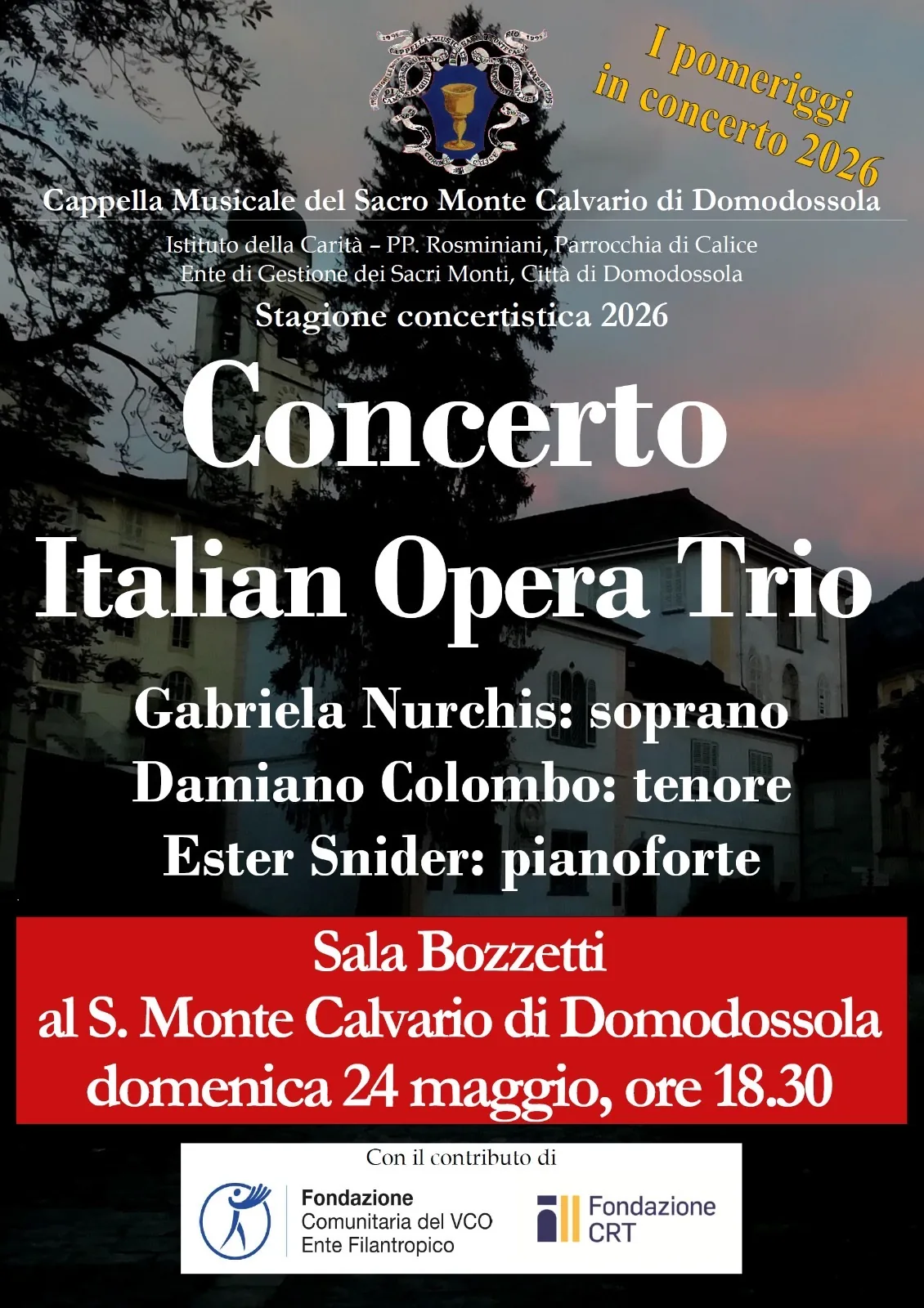 Ester Snider - Concerto lirico al Sacro Monte Calvario di Domodossola (VB)