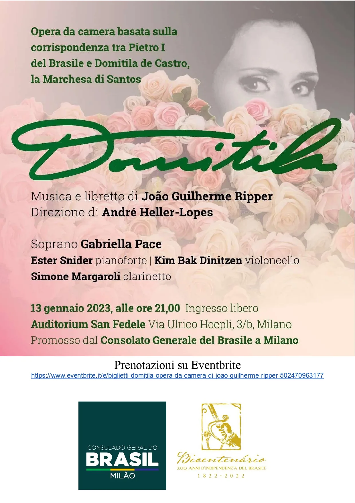 Ester Snider - Opera “Domitila” a Milano