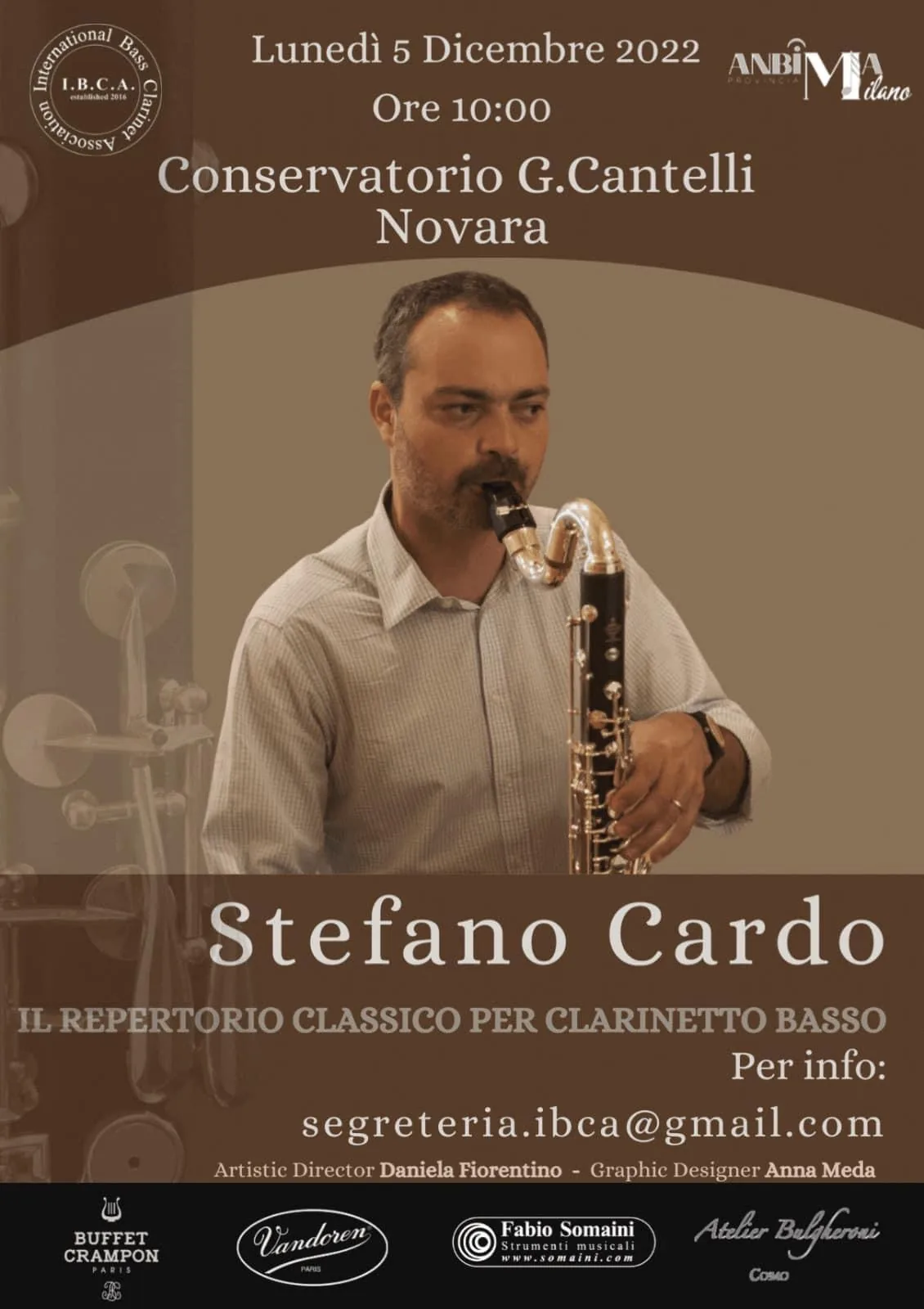 Ester Snider - Masterclass di Clarinetto Basso al Conservatorio di Novara (NO)
