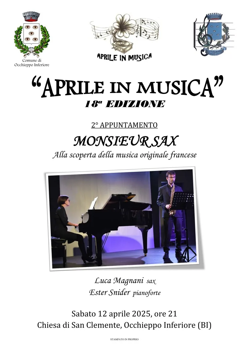 Ester Snider - Concerto per sax e pianoforte a Occhieppo Inferiore (BI)