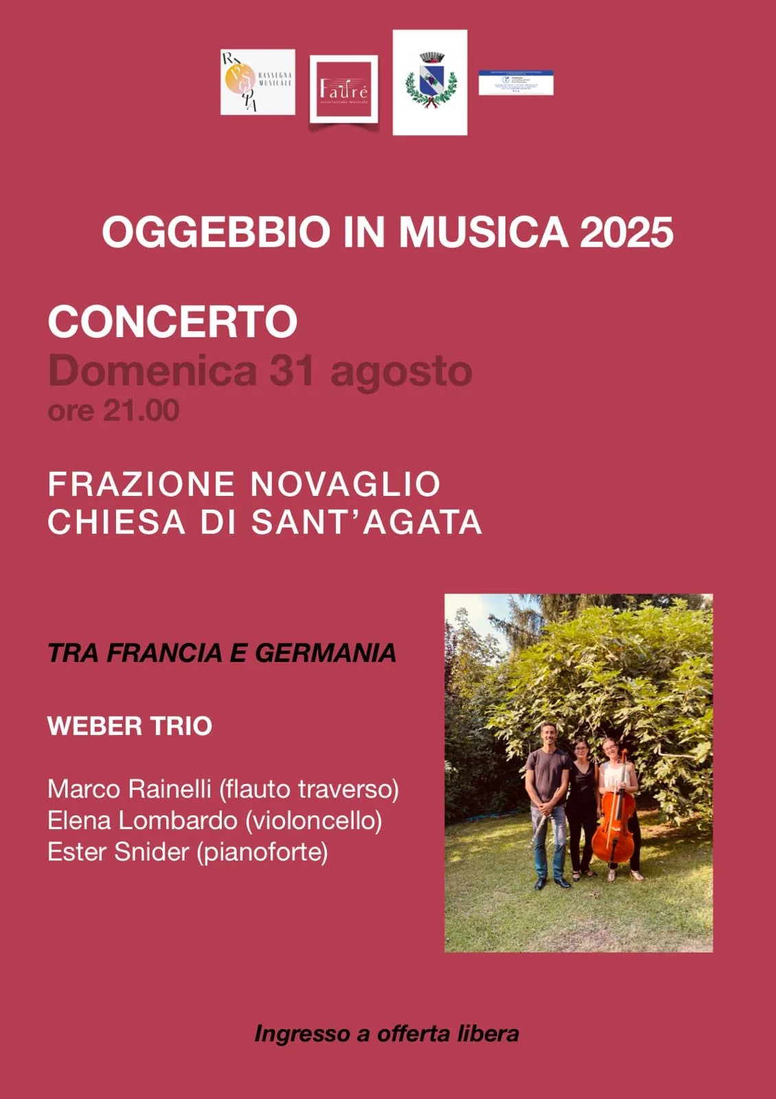 Ester Snider - Weber Trio a Oggebbio (VB)