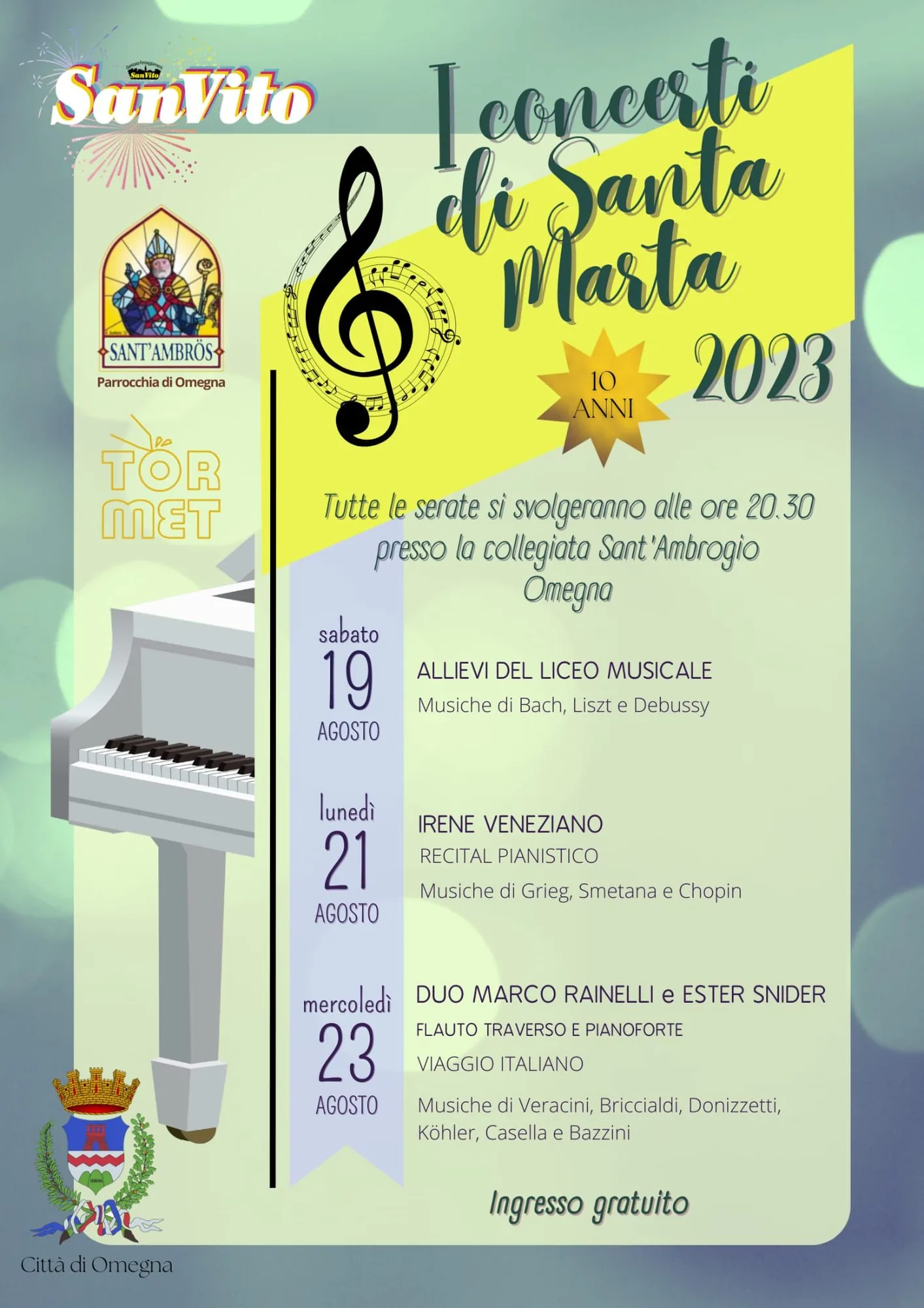 Ester Snider - Concerto per flauto e pianoforte a Omegna (VB)