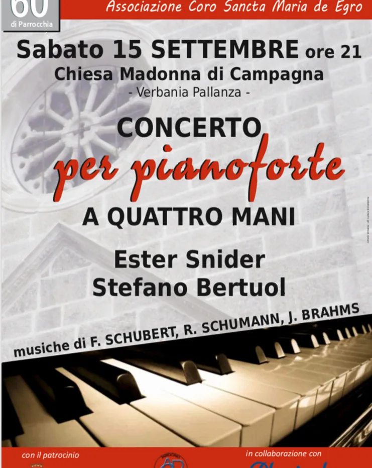 Ester Snider - Concerto a Quattro Mani a Verbania