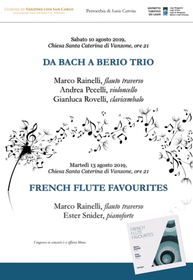 Ester Snider - French Flute Favourites a Vanzone (VB)