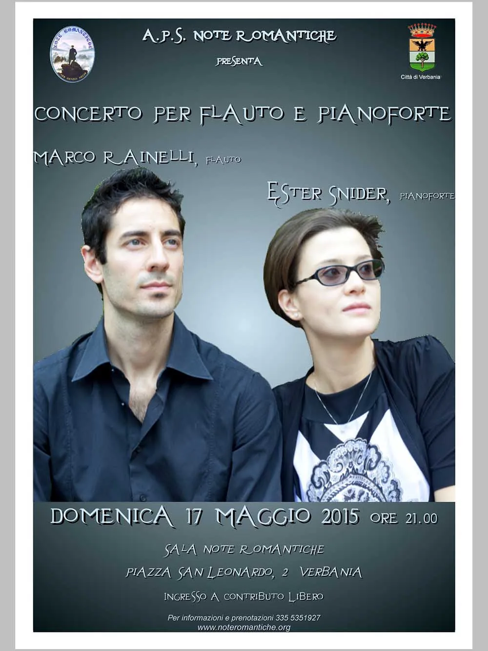 Ester Snider - Concerto per flauto e pianoforte a Verbania